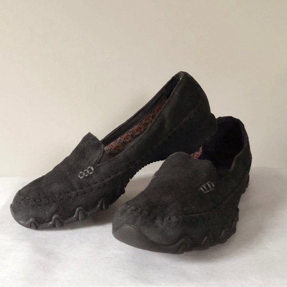 Skechers Relaxed fit black suede slip on mocassin - Picture 5 of 9